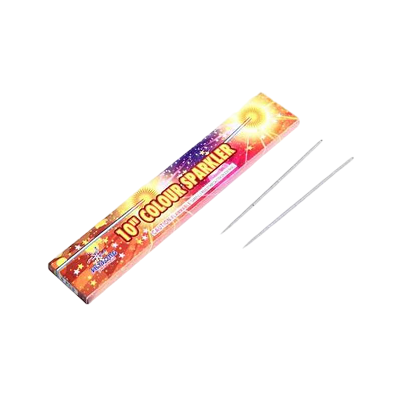 Sky shot firecracker launching bright colorful trails